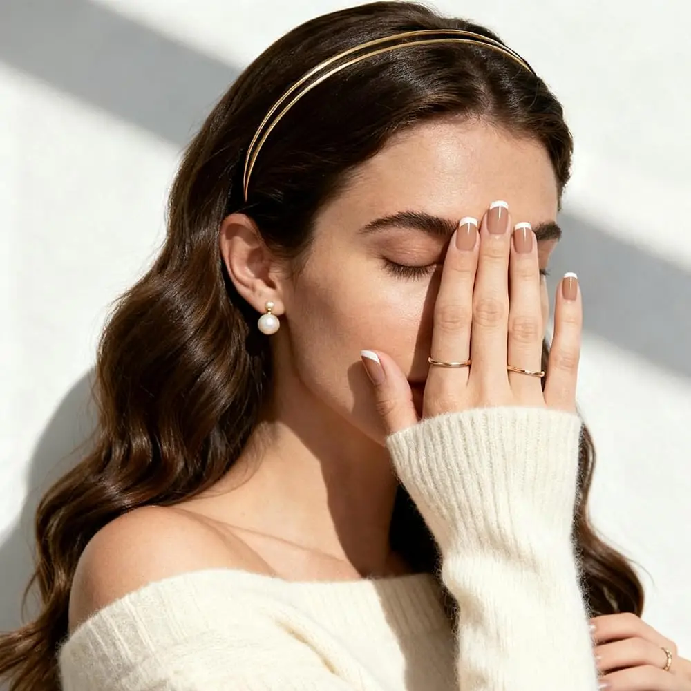 Double-Band Gold Metal Headband for Women | Minimalist Slim Aluminum Alloy Hair Accessory | Lightweight & Comfortable for Eve
Double-Band Gold Metal Headband for Women | Minimalist Slim Aluminum Alloy Hair Accessory | Lightweight & Comfortable for Eve