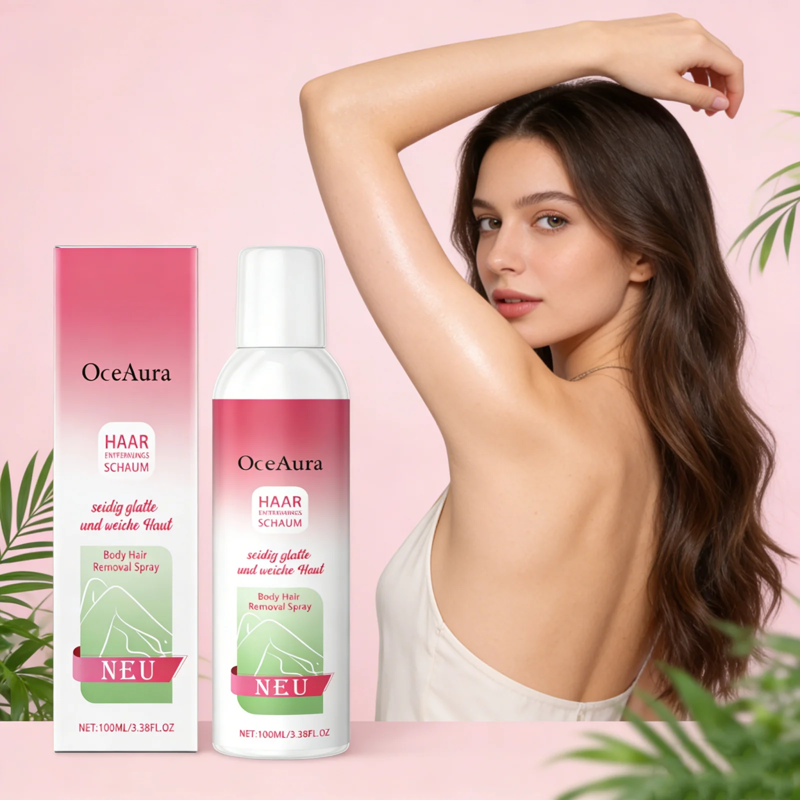 Painless Body Hair Remove Spray Quick Effective No Residue And Irritating Lasting Smooth Moisturize Skin Gentle Depilatory Spray
Painless Body Hair Remove Spray Quick Effective No Residue And Irritating Lasting Smooth Moisturize Skin Gentle Depilatory Spray