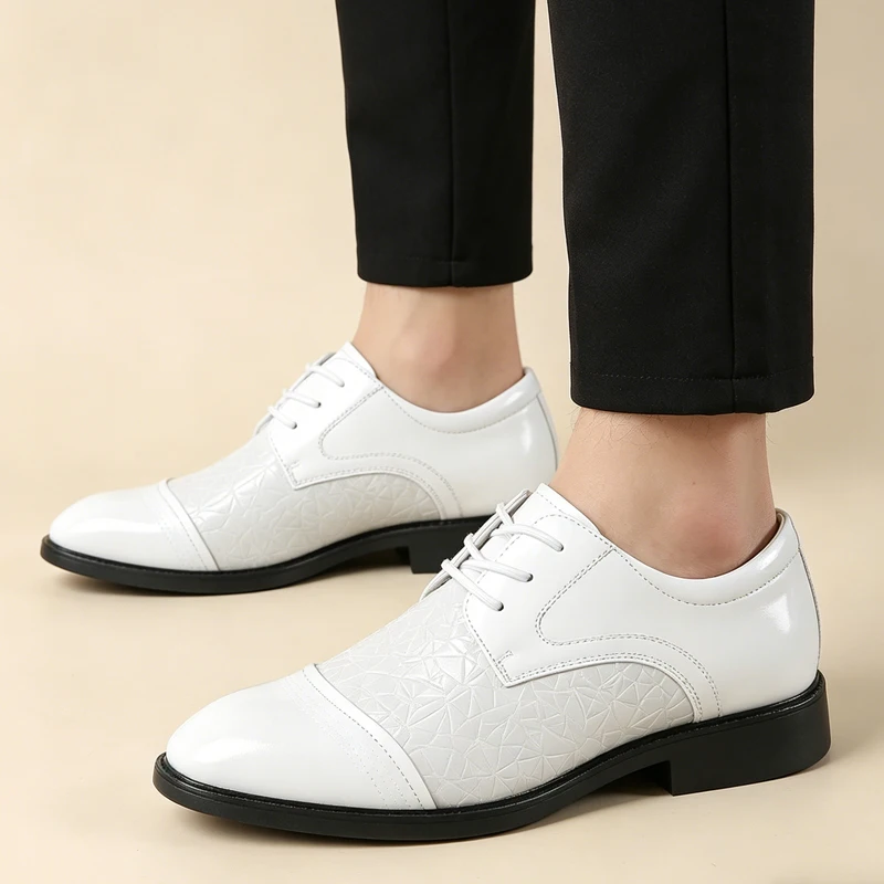 Men's Formal Derby Shoes Breathable Soft Sole Anti-Slip Business Wedding Commuter Leather Shoes-HT189
Men's Formal Derby Shoes Breathable Soft Sole Anti-Slip Business Wedding Commuter Leather Shoes-HT189
