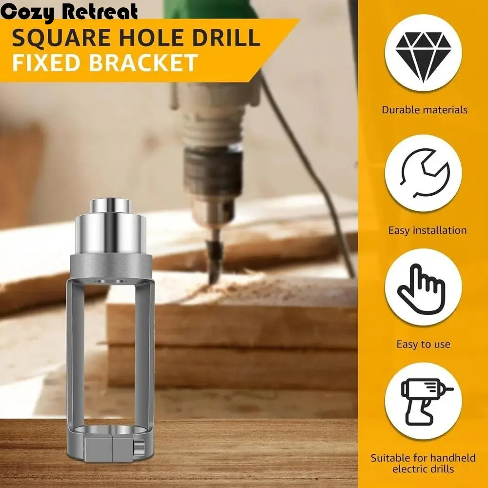 Mortising Square Hole Drill Bit Adapter Hole Opener Convenient Fixing Drill Bit Fixing Bracket Easy Installation Wear-resistant
Mortising Square Hole Drill Bit Adapter Hole Opener Convenient Fixing Drill Bit Fixing Bracket Easy Installation Wear-resistant
