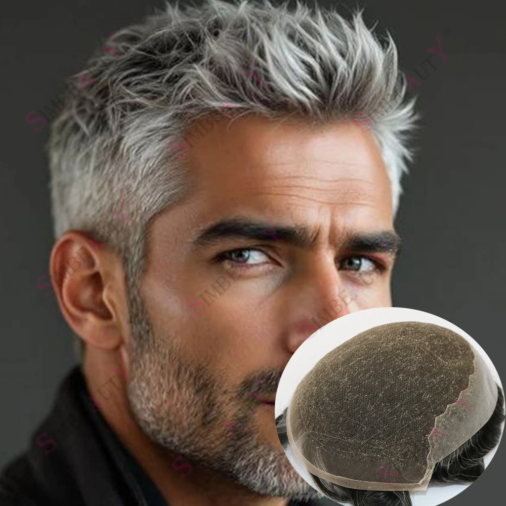 Undetectable Durable Q6 Lace Front Men Toupee 100% Human Hair Bleach Knots Invisible Hairline Dark Brown Grey Blonde 1B65 System
Undetectable Durable Q6 Lace Front Men Toupee 100% Human Hair Bleach Knots Invisible Hairline Dark Brown Grey Blonde 1B65 System