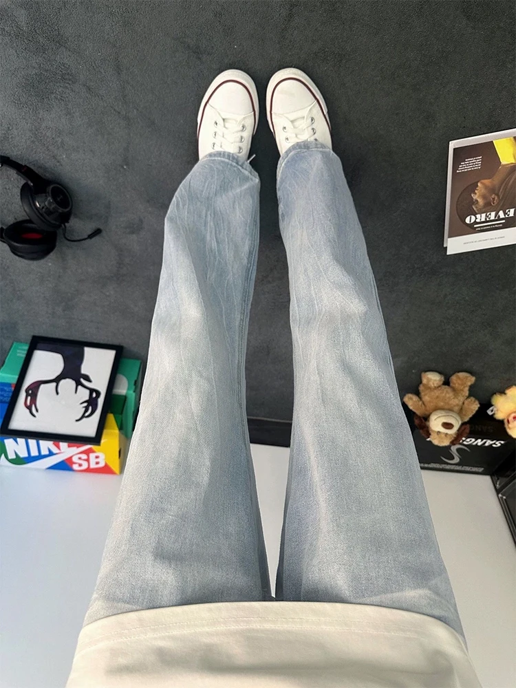 Мужские джинсы American Lightning Pattern с высокой талией, прямые, зауженные, осенние, уличные, модные, повседневные, джинсовые
Мужские джинсы American Lightning Pattern с высокой талией, прямые, зауженные, осенние, уличные, модные, повседневные, джинсовые