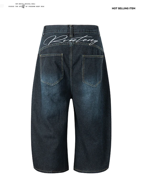 Ретро-джинсы американского стиля с вышивкой, широкие, унисекс, летние, тонкие, уличные, повседневные, свободного прямого кроя, длиной 7/8
Ретро-джинсы американского стиля с вышивкой, широкие, унисекс, летние, тонкие, уличные, повседневные, свободного прямого кроя, длиной 7/8