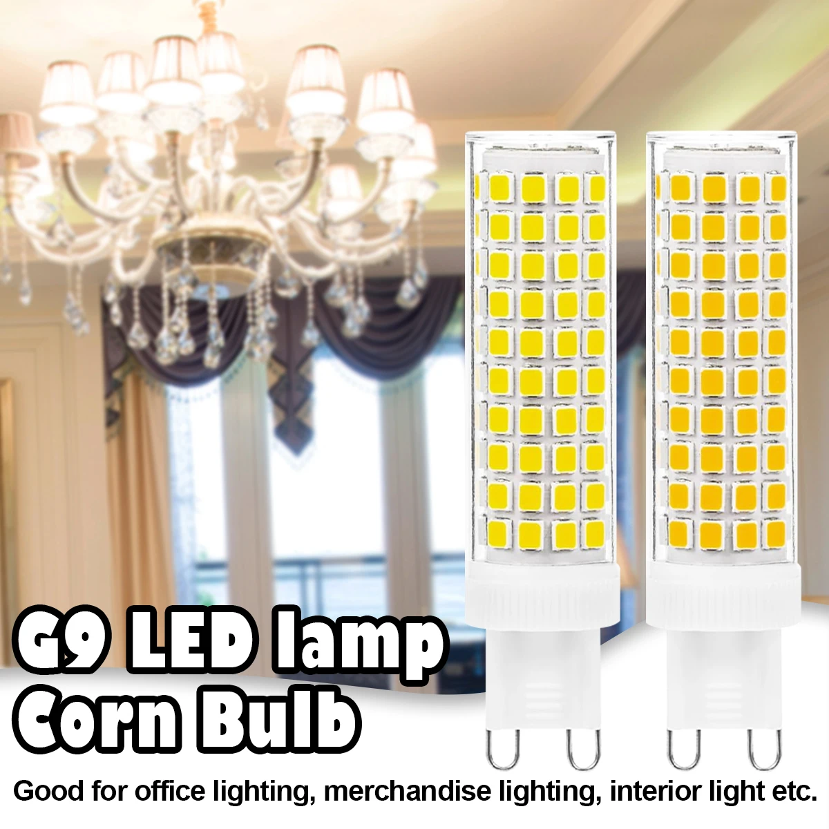 18W 124LEDs LED Corn Light Bulb Bedroom Ceiling Lighting 360degree AC85-265V High Ceramic G9 Lamp Living Cold/Warm White 2835SMD
18W 124LEDs LED Corn Light Bulb Bedroom Ceiling Lighting 360degree AC85-265V High Ceramic G9 Lamp Living Cold/Warm White 2835SMD