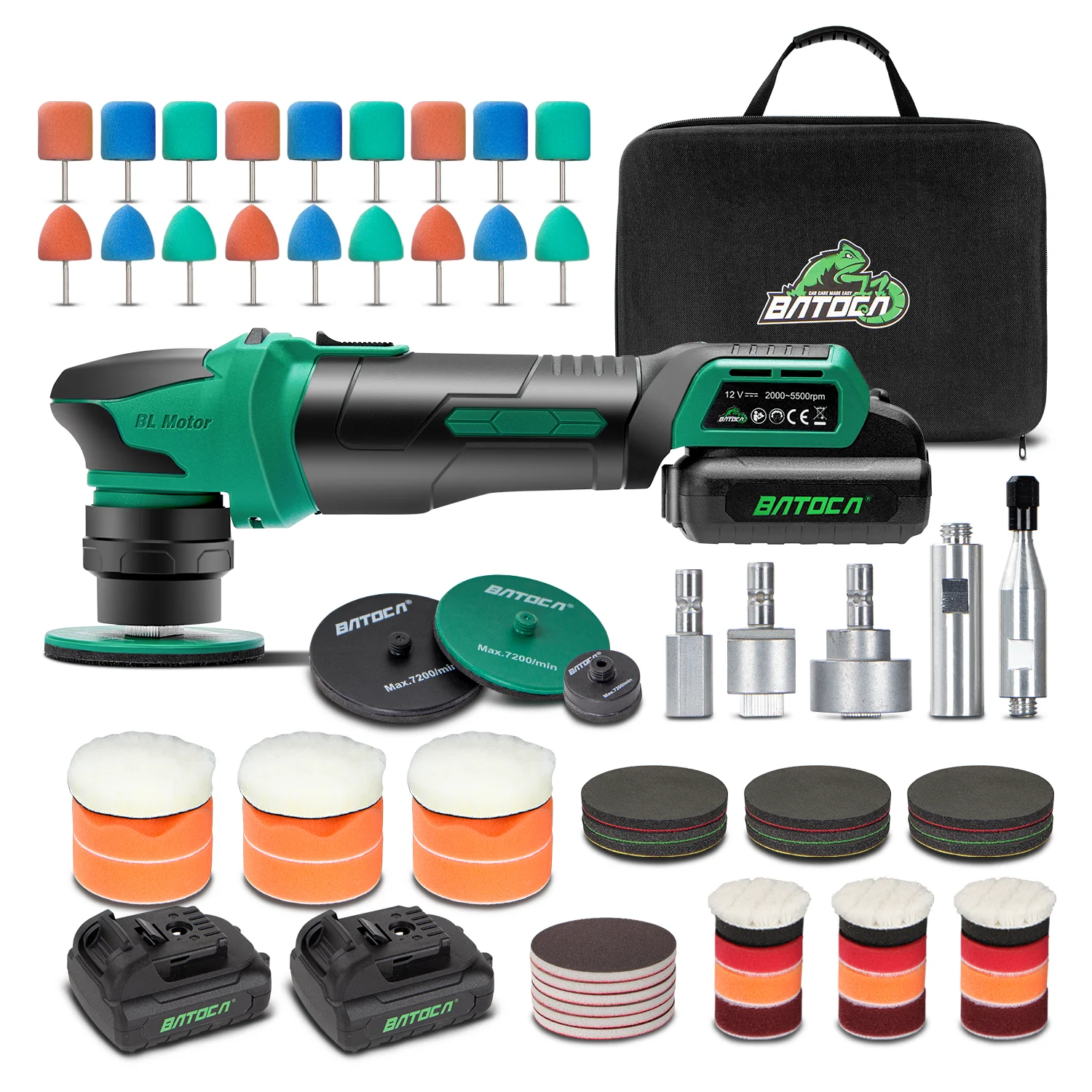 005 12 V Smart Nano Cordless Car Polisher Rotary and Random Orbital Free-Running Mini Polisher Machine
005 12 V Smart Nano Cordless Car Polisher Rotary and Random Orbital Free-Running Mini Polisher Machine