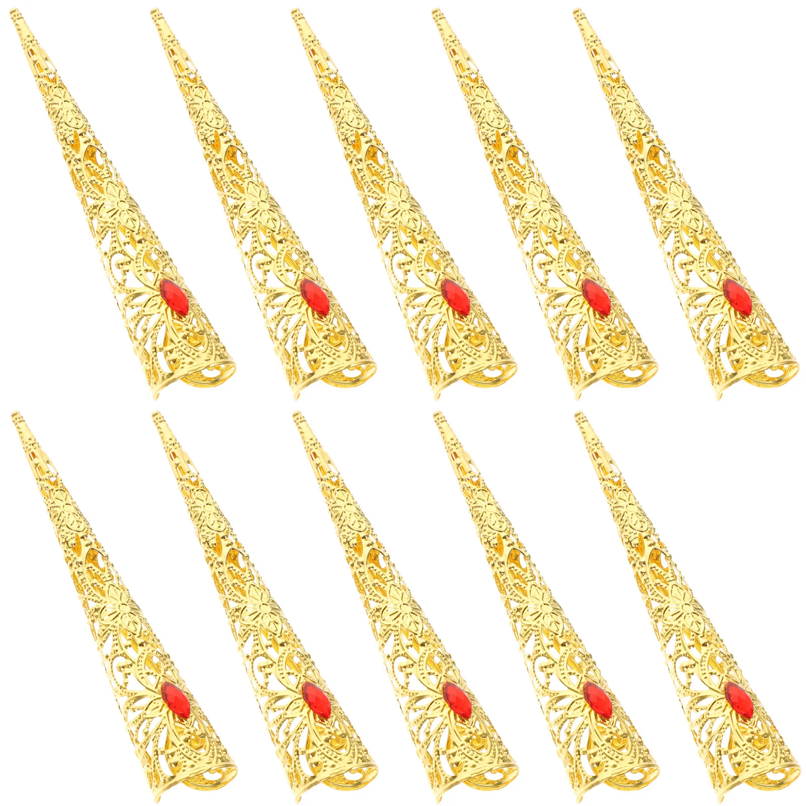 10Pcs Metal Fingernail Claw Rings Ancient Halloween Cosplay Costume Accessory Finger Claws Rings Nail Tips Cover
10Pcs Metal Fingernail Claw Rings Ancient Halloween Cosplay Costume Accessory Finger Claws Rings Nail Tips Cover