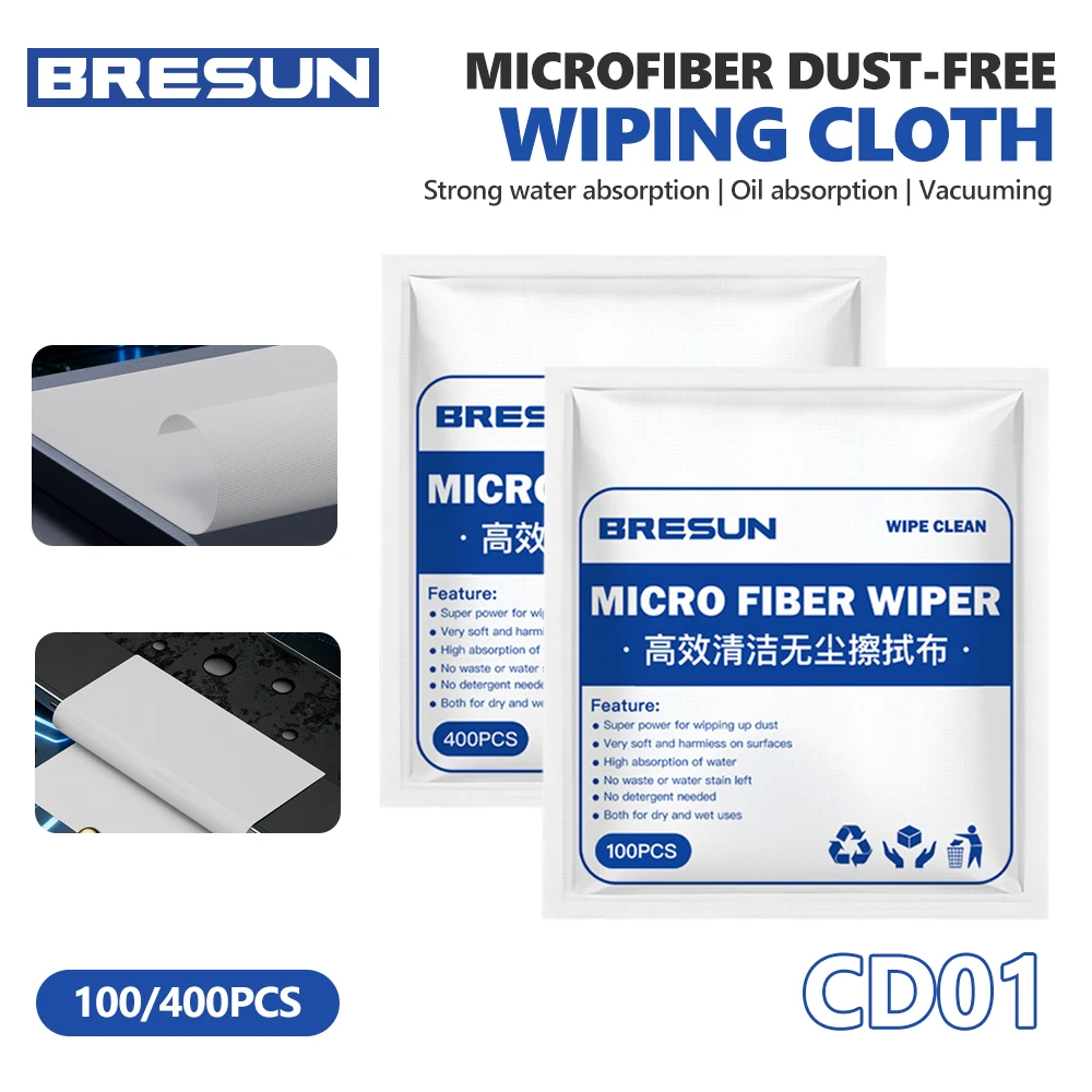 BRESUN Lint-Free Wipes, 100/400 Pcs for Cell Phone Repair Screen Cleaning Dust Removal Oil Absorption General Cleaning Tools
BRESUN Lint-Free Wipes, 100/400 Pcs for Cell Phone Repair Screen Cleaning Dust Removal Oil Absorption General Cleaning Tools