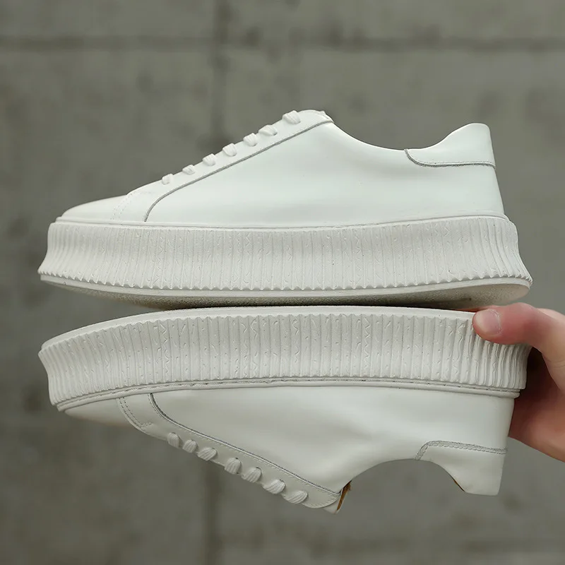Genuine Leather Thick Soled Men's Shoes Korean Casual Board Shoes 2023 Spring Autumn New Breathable Sports Shoes Sneakers Men
Genuine Leather Thick Soled Men's Shoes Korean Casual Board Shoes 2023 Spring Autumn New Breathable Sports Shoes Sneakers Men