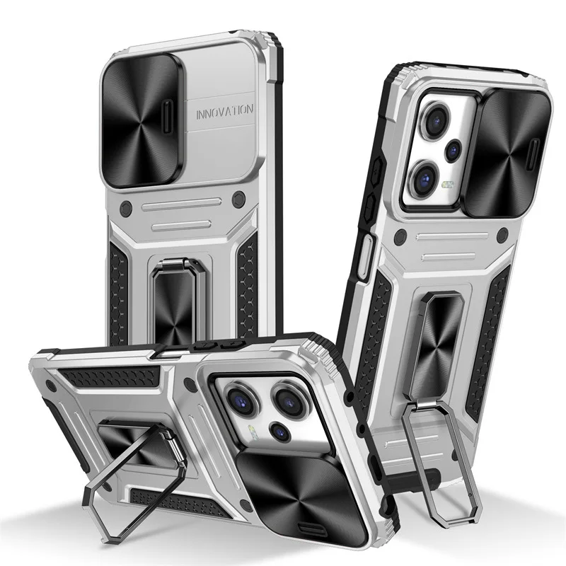 Shockproof Armor Case for Xiaomi Poco X6 13T Pro X5 Phone Cover Foldable Ring Stand Fit Bumper with Lens Push Pull Protector
Shockproof Armor Case for Xiaomi Poco X6 13T Pro X5 Phone Cover Foldable Ring Stand Fit Bumper with Lens Push Pull Protector