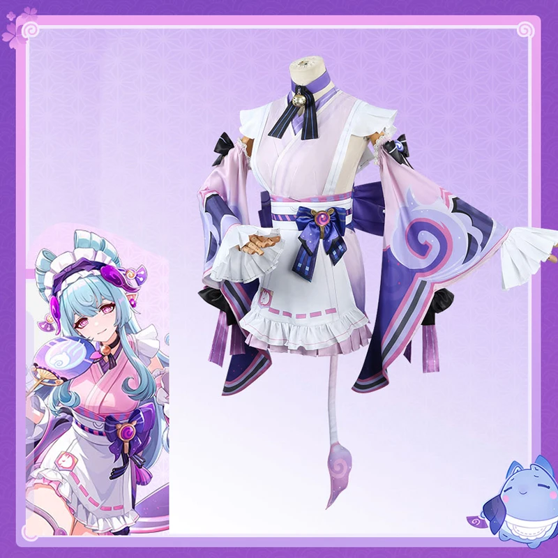 Genshin Impact cos Yumemizuki Mizuki maid outfit Inazuma Kimono Game female Purple cosplay costume
Genshin Impact cos Yumemizuki Mizuki maid outfit Inazuma Kimono Game female Purple cosplay costume