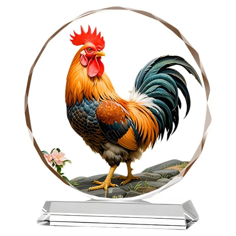 CX Hongyun Golden Rooster Crystal Painting Ornament Zodiac Lucky Rooster Desktop Decoration Table
CX Hongyun Golden Rooster Crystal Painting Ornament Zodiac Lucky Rooster Desktop Decoration Table