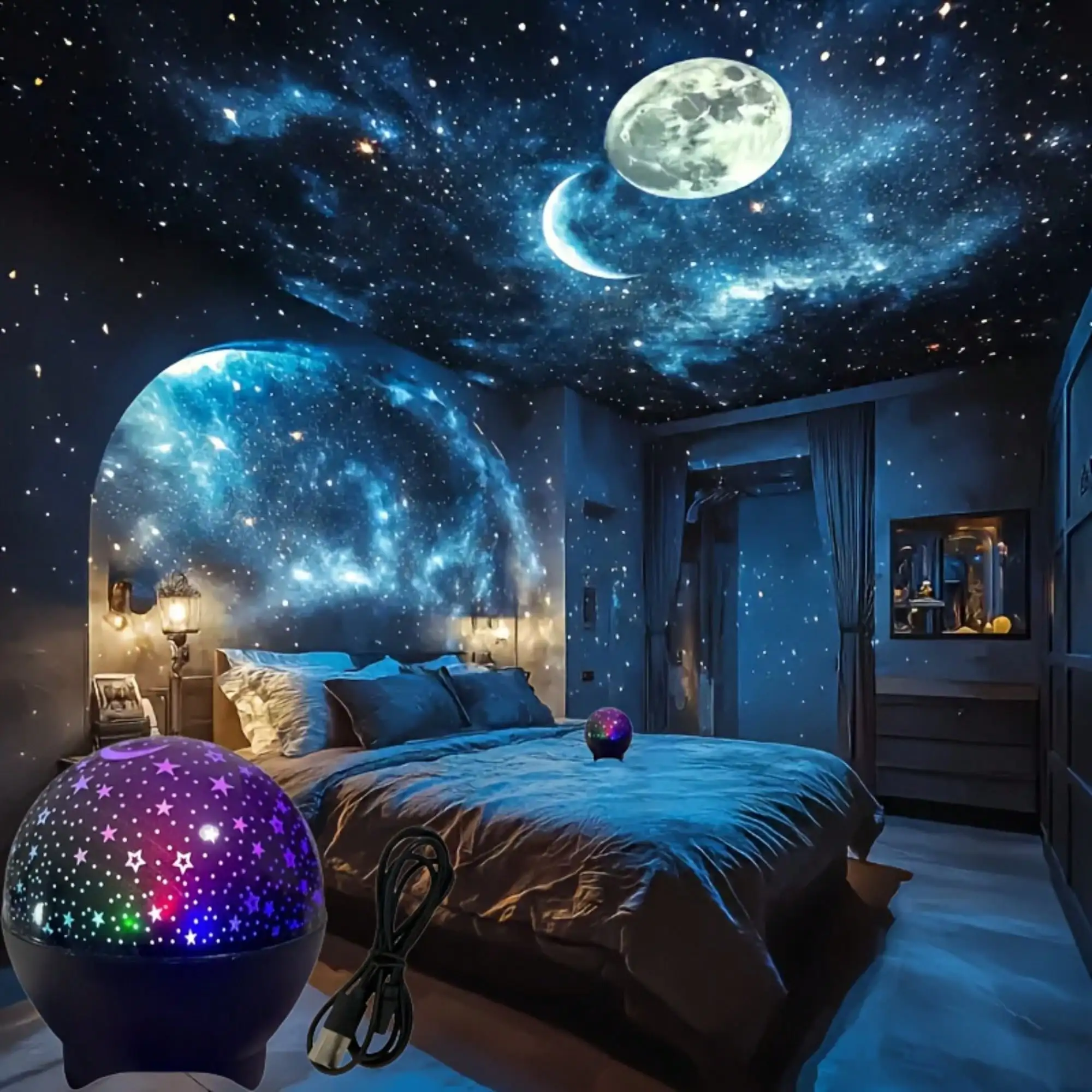 Indoor advanced atmosphere light, Aurora Borealis starry sky projection light, photo atmosphere, send friends romantic bedroom sleep light, Aurora Borealis starry sky projection light, send birthday gift, multi-functional charging atmosphere light
Indoor advanced atmosphere light, Aurora Borealis starry sky projection light, photo atmosphere, send friends romantic bedroom sleep light, Aurora Borealis starry sky projection light, send birthday gift, multi-functional charging atmosphere light