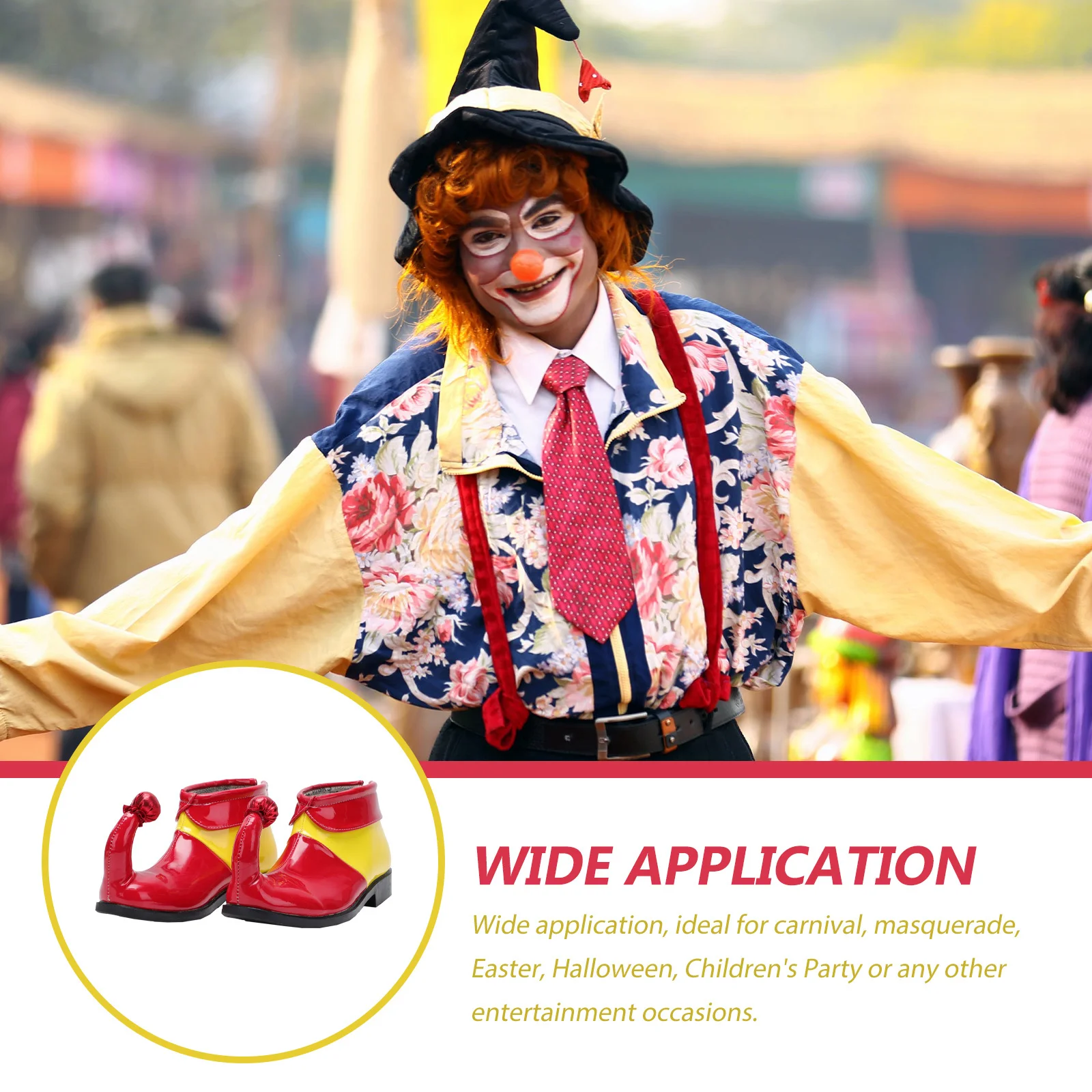 1Pair Clown Shoe Decorative PU Boots for Halloween Cosplay Party Accessories Soft Comfortable Wide Application
1Pair Clown Shoe Decorative PU Boots for Halloween Cosplay Party Accessories Soft Comfortable Wide Application