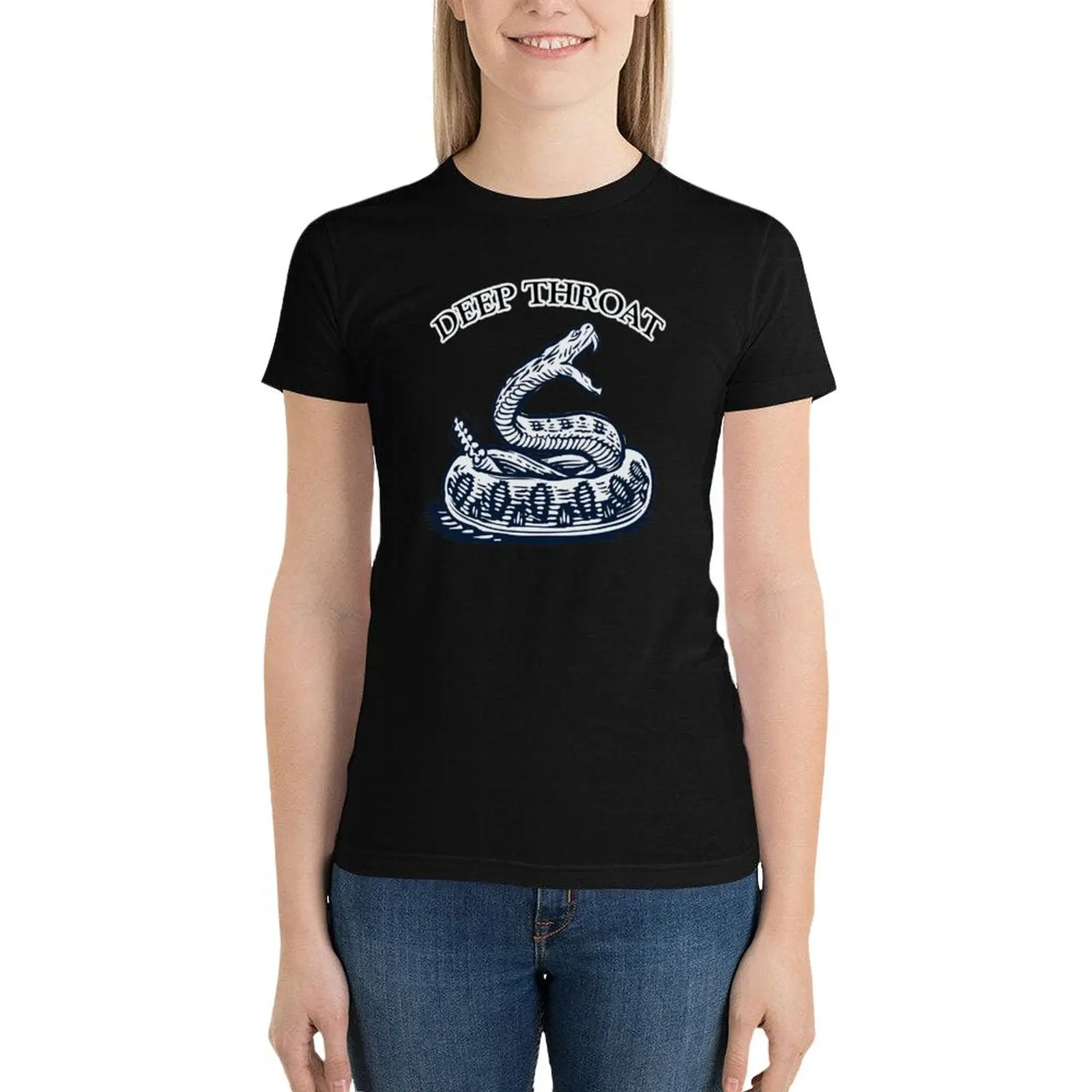 Deep Throat Rattlesnake T-Shirt Short sleeve tee tops luxury designer clothing Women
Deep Throat Rattlesnake T-Shirt Short sleeve tee tops luxury designer clothing Women