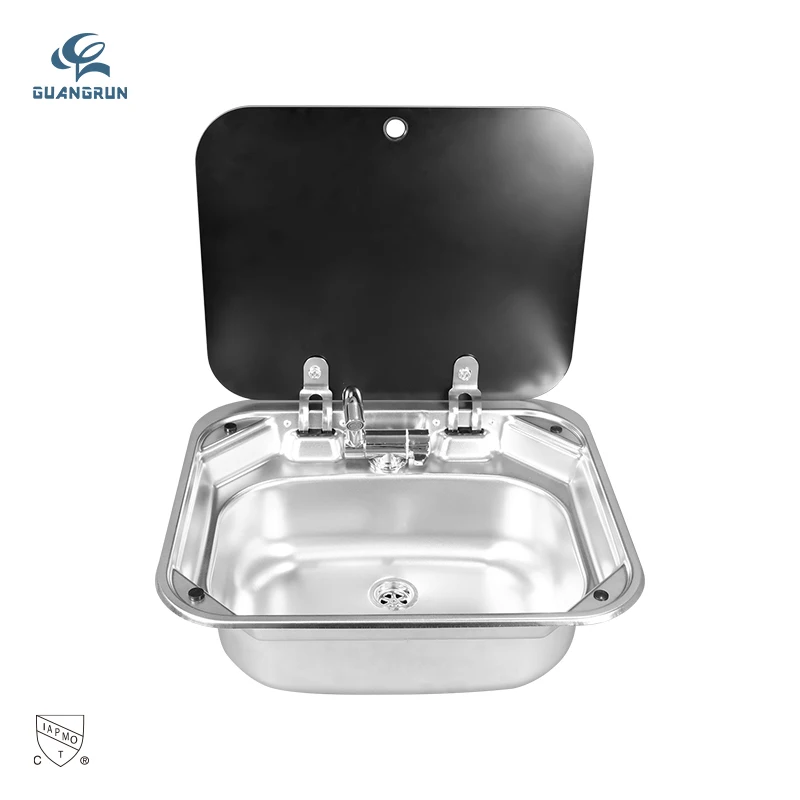 GuangRun Luxury RV Water Inlet Stainless Steel CUPC Certification Sink Tempered Glass Cover Silver for Car Motorhome Accessories
GuangRun Luxury RV Water Inlet Stainless Steel CUPC Certification Sink Tempered Glass Cover Silver for Car Motorhome Accessories