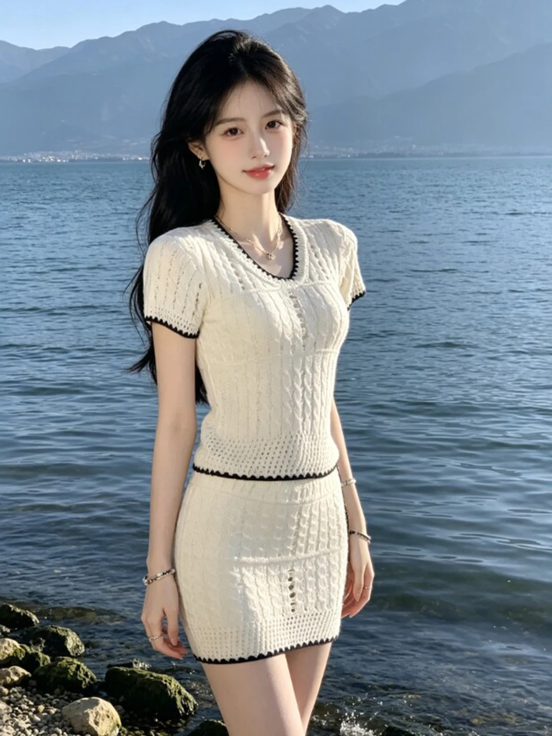Unique Stylish Short Sleeve Bodycon Skirt Set Summer 2026 Casual Cotton T-Shirt mid High Waist Short Skirt Anti-Wrinkle
Unique Stylish Short Sleeve Bodycon Skirt Set Summer 2026 Casual Cotton T-Shirt mid High Waist Short Skirt Anti-Wrinkle