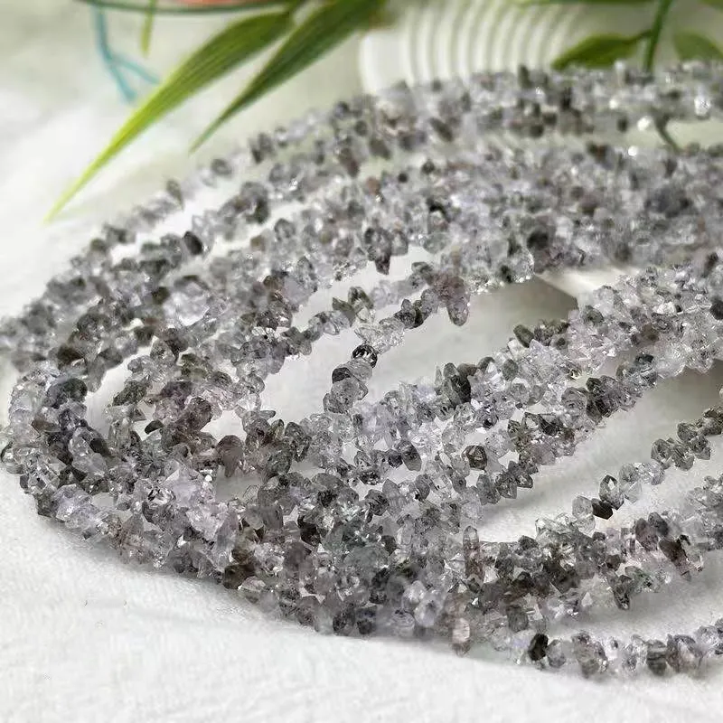 5A LOOSE BEADS Herkimer Diamond black baroque 2-3mm 37cm wholesale for DIY jewelry necklace
5A LOOSE BEADS Herkimer Diamond black baroque 2-3mm 37cm wholesale for DIY jewelry necklace