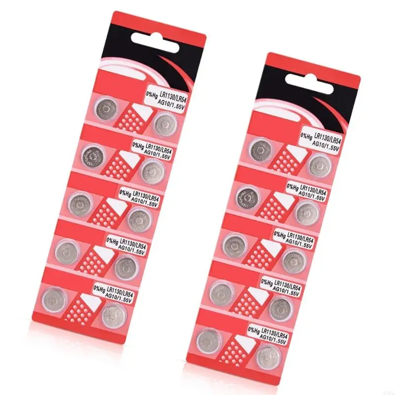 62KA Long Last Power 20/10Piece AG10 1.5V Button Coin Cell Batteries Power Supply
62KA Long Last Power 20/10Piece AG10 1.5V Button Coin Cell Batteries Power Supply
