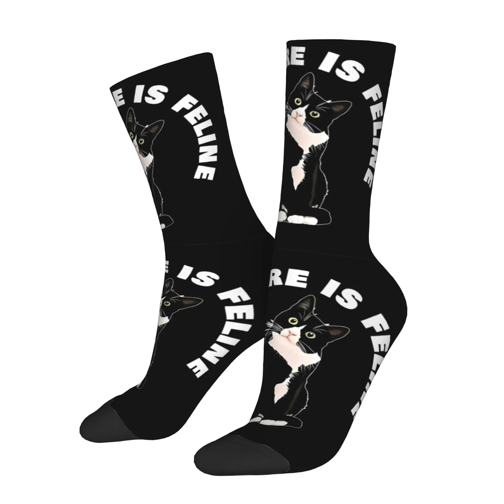 Vintage The Future Is Feline Men's Socks Unisex Novelty Seamless Printed Crazy Crew Sock Gift
Vintage The Future Is Feline Men's Socks Unisex Novelty Seamless Printed Crazy Crew Sock Gift