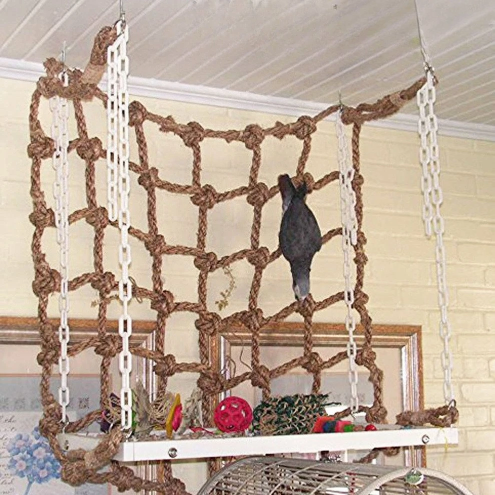 Large Medium Small Parrots Climbing Nets Thick Hemp Rope Nets Bird Pet Hammocks Thick and Reinforced Feeding Boxes Pet Bird Toys
Large Medium Small Parrots Climbing Nets Thick Hemp Rope Nets Bird Pet Hammocks Thick and Reinforced Feeding Boxes Pet Bird Toys