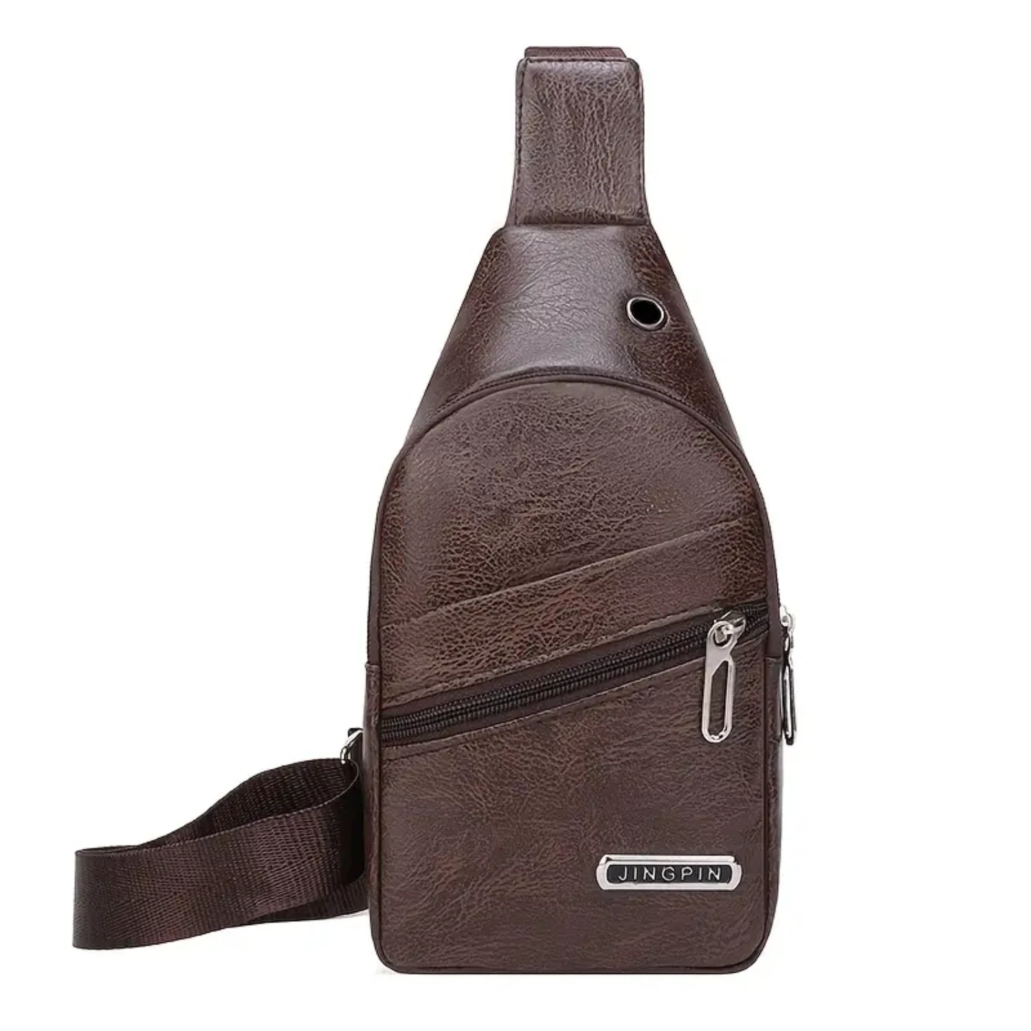 Luxurious Black Men's Hands-free PU Leather Chest Bag with Stylish Fashion-forward Functionality
Luxurious Black Men's Hands-free PU Leather Chest Bag with Stylish Fashion-forward Functionality