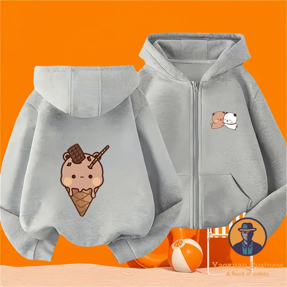 2D Funny Bubu And Dudu Graphic Print Zip Hoodie Pure Cotton Sports Leisure Kids Hooded Sweatshirt
2D Funny Bubu And Dudu Graphic Print Zip Hoodie Pure Cotton Sports Leisure Kids Hooded Sweatshirt