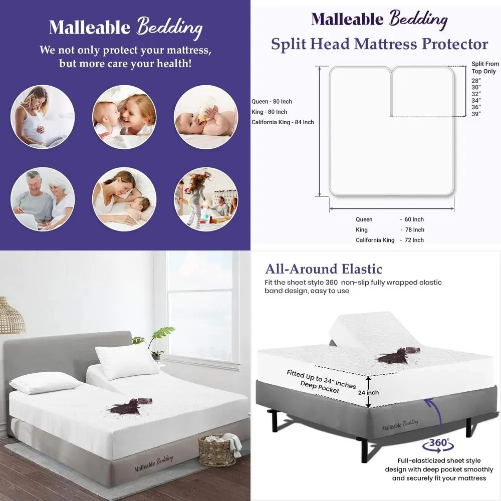 Cotton Split Queen Mattress Protector - 34 Down, Fits 24 Pocket, Easy Wash, Vinyl-Free
Cotton Split Queen Mattress Protector - 34 Down, Fits 24 Pocket, Easy Wash, Vinyl-Free