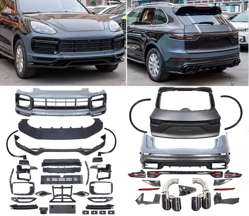 Body kit for Porsche Cayenne 958 11-17 modified 9Y0 Front Rear bumper Assembly Grille Headlamp Eyebrow rearview mirror
Body kit for Porsche Cayenne 958 11-17 modified 9Y0 Front Rear bumper Assembly Grille Headlamp Eyebrow rearview mirror