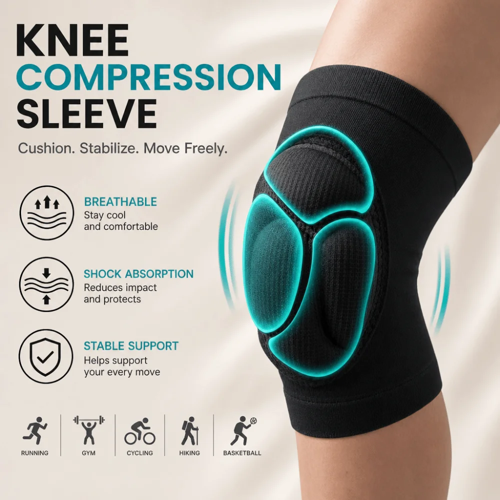 Protective Sports Knee Pads Non Slip Elastic Thickening Knee Braces Soft Breathable Sponge Collision Knee Protector
Protective Sports Knee Pads Non Slip Elastic Thickening Knee Braces Soft Breathable Sponge Collision Knee Protector