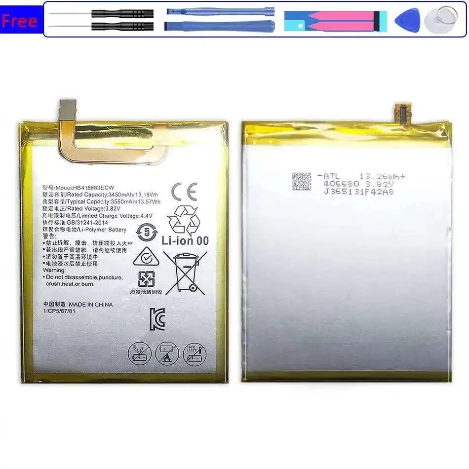 Аккумулятор мобильного телефона HB416683ECW 3550 мАч для Huawei Ascend Nexus 6P 4G, Bullhead, Nexus 7,angler, Nex
Аккумулятор мобильного телефона HB416683ECW 3550 мАч для Huawei Ascend Nexus 6P 4G, Bullhead, Nexus 7,angler, Nex