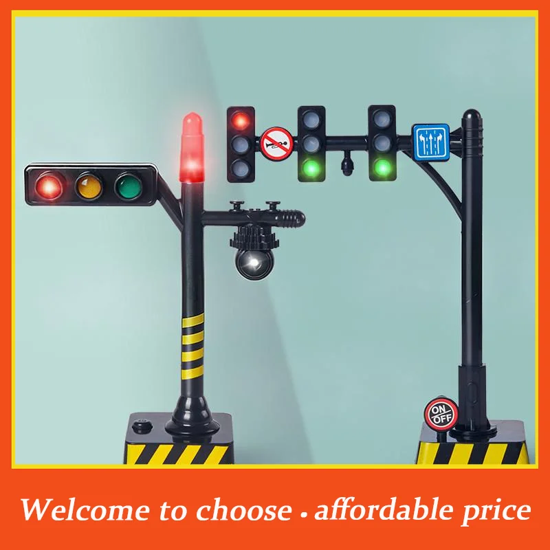 TH Mini Traffic Signal Light Toy Model Simulation Road Sign Scene LED Kid Traffic Safe Education Learning Toy Car Accessories
TH Mini Traffic Signal Light Toy Model Simulation Road Sign Scene LED Kid Traffic Safe Education Learning Toy Car Accessories