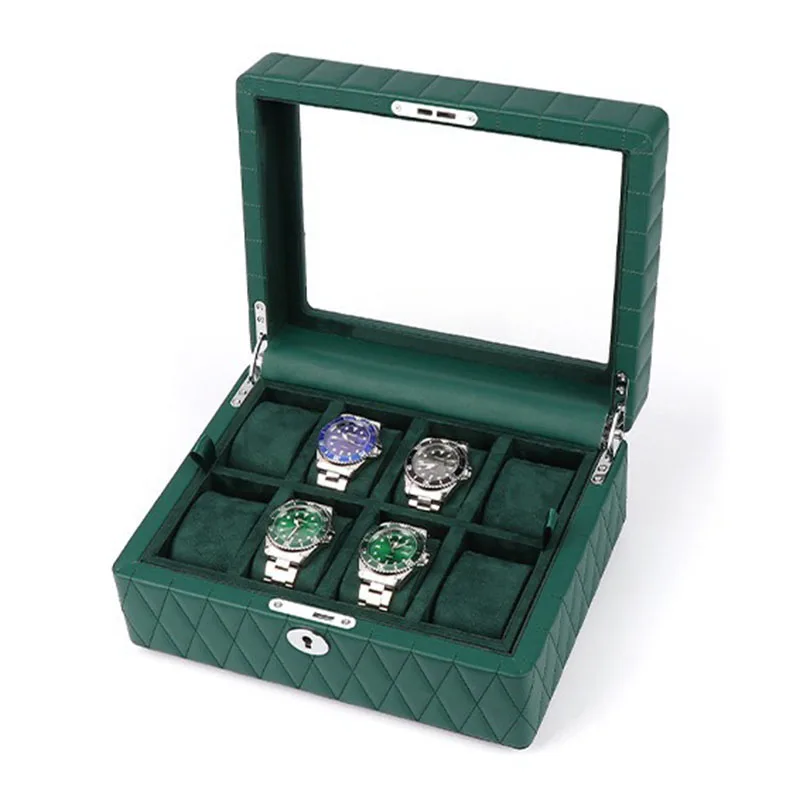 Cowhide Watch Boxes 8 Slots Watches Jewelry Case Luxury Wrist Watch Display Packing Box Portable Watches Organizer Storage Cases
Cowhide Watch Boxes 8 Slots Watches Jewelry Case Luxury Wrist Watch Display Packing Box Portable Watches Organizer Storage Cases