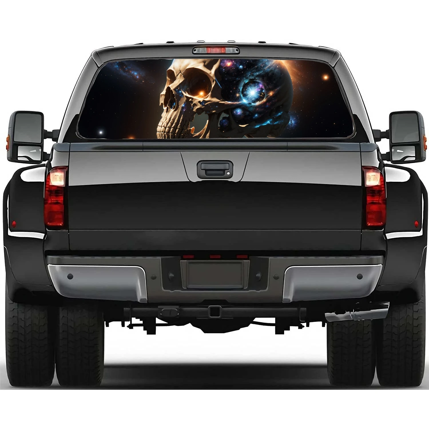 Skull Nebula Art Car Rear Window Decal Fit Pickup,Truck,Car Universal See Through Perforated Back Windows Vinyl Sticker
Skull Nebula Art Car Rear Window Decal Fit Pickup,Truck,Car Universal See Through Perforated Back Windows Vinyl Sticker
