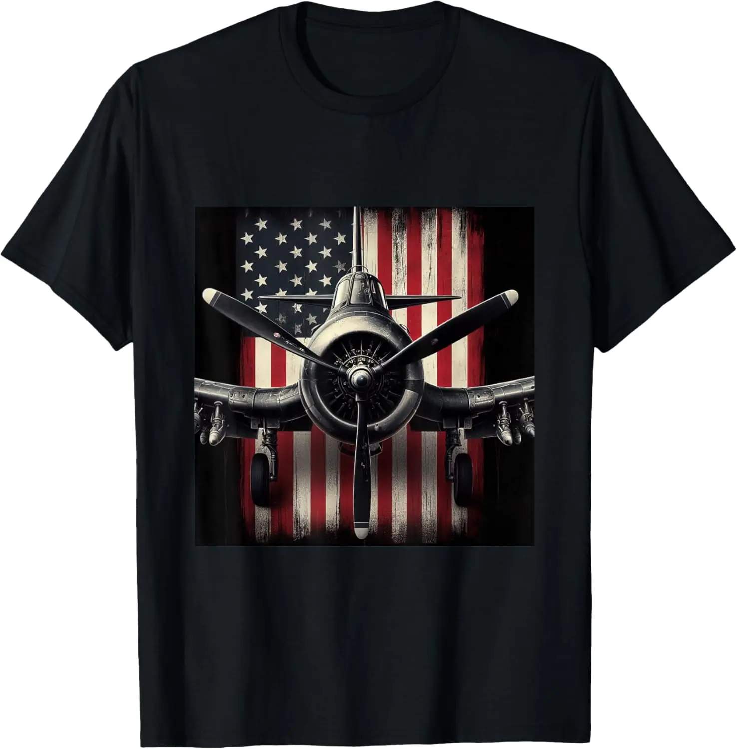 Warplane F4U Corsair Distressed American Flag Vintage T-Shirt Short Sleeve Casual 100% Cotton Shirt
Warplane F4U Corsair Distressed American Flag Vintage T-Shirt Short Sleeve Casual 100% Cotton Shirt