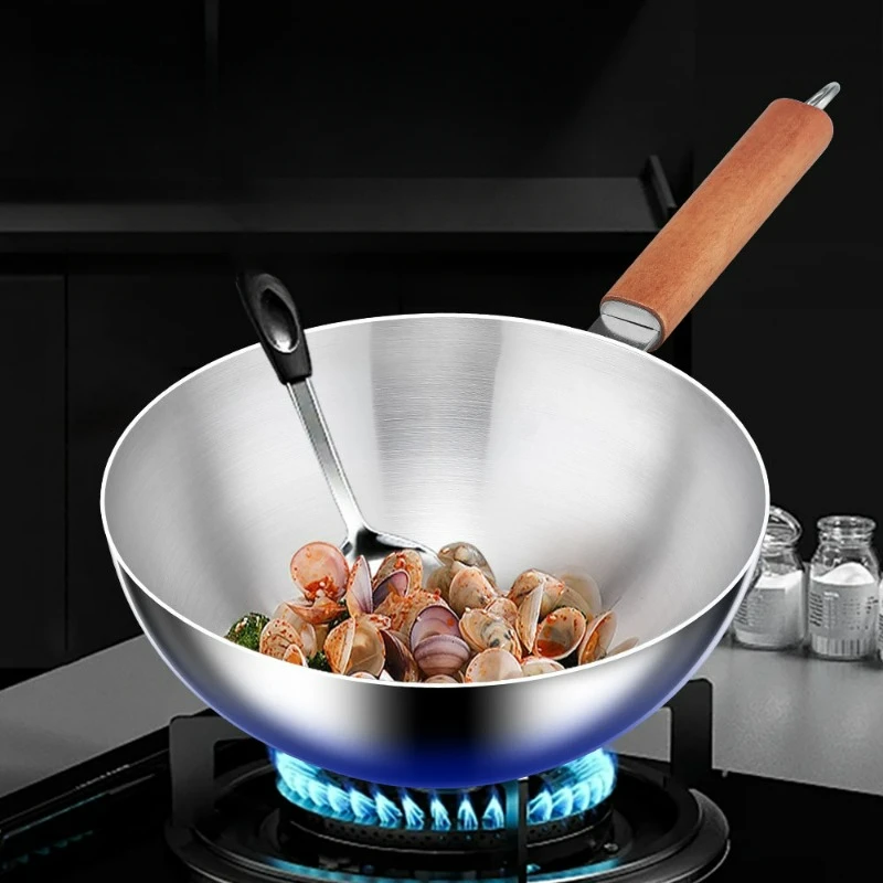 Японское зеркало вок и сковорода из нержавеющей стали 304 — ручка из массива дерева, бытовая утолщенная и очень толстая
Японское зеркало вок и сковорода из нержавеющей стали 304 — ручка из массива дерева, бытовая утолщенная и очень толстая