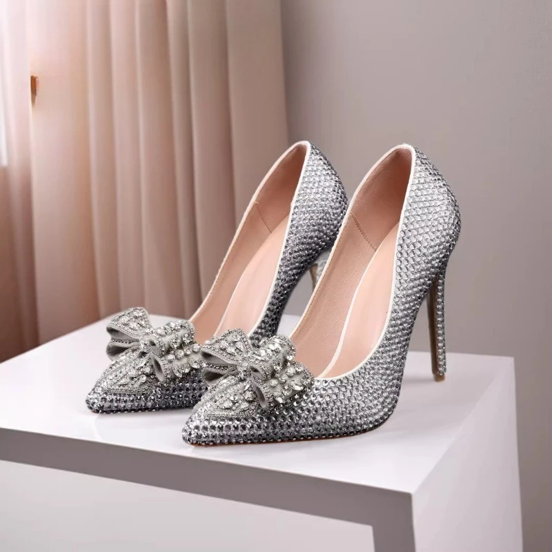 Luxury Women's High Heels Spring Bride's Wedding Shoes Banquet Designer Shoes for Women Fashion High Heel Pumps Zapatos De Mujer
Luxury Women's High Heels Spring Bride's Wedding Shoes Banquet Designer Shoes for Women Fashion High Heel Pumps Zapatos De Mujer