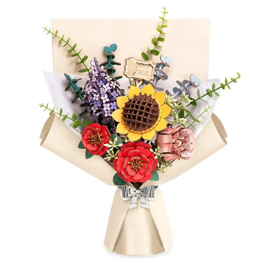 Деревянный конструктор-букет из цветов, набор для творчества, 3D-пазлы для взрослых, коллекция искусственных цветов, День матери, День святого Валентина
Деревянный конструктор-букет из цветов, набор для творчества, 3D-пазлы для взрослых, коллекция искусственных цветов, День матери, День святого Валентина