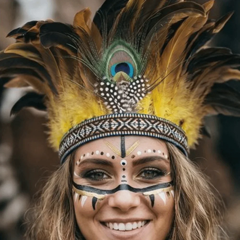 Красочный индийский головной убор из перьев с ремешком, индийская повязка на голову, аксессуар для волос, головной убор для костюма павлина
Красочный индийский головной убор из перьев с ремешком, индийская повязка на голову, аксессуар для волос, головной убор для костюма павлина