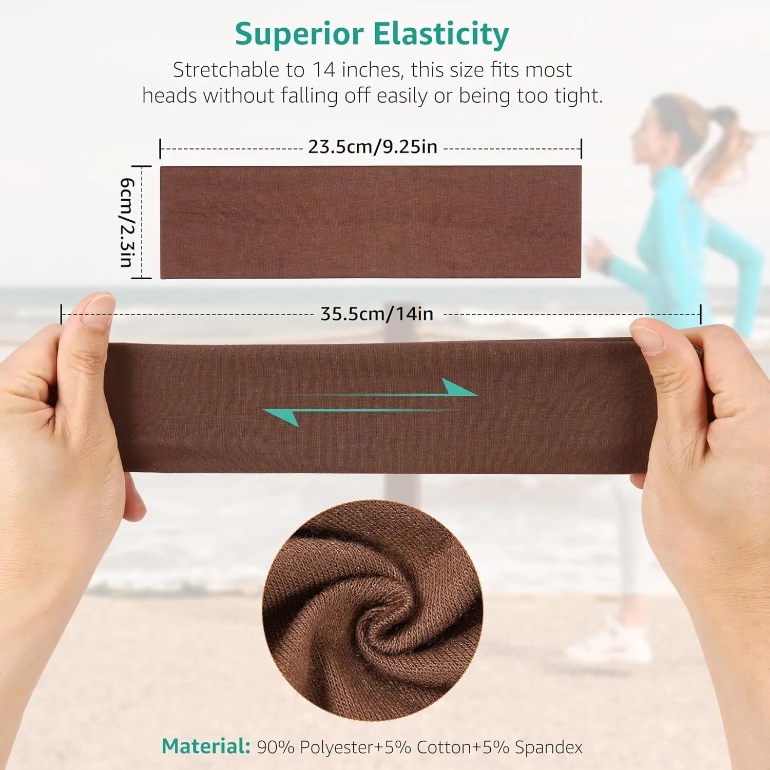 Headbands for Women Non Slip - Stylish Sports Hair Bands for Women's Hair - Soft Cotton Cloth Stretchy Headbands for Women
Headbands for Women Non Slip - Stylish Sports Hair Bands for Women's Hair - Soft Cotton Cloth Stretchy Headbands for Women