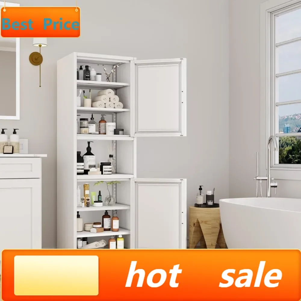Hot sales66.93" Tall Metal Storage Cabinet with 4 Adjustable Shelves, White 20" Wide for Kitchen Bathroom Office
Hot sales66.93" Tall Metal Storage Cabinet with 4 Adjustable Shelves, White 20" Wide for Kitchen Bathroom Office