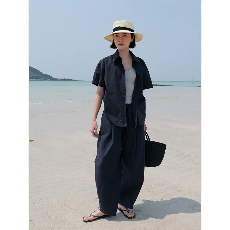 Slimming Effect Workwear Wide Leg Jumpsuit with kets Elastic Waist Loose Feel Long Pants Sli Casual Pants for Women
Slimming Effect Workwear Wide Leg Jumpsuit with kets Elastic Waist Loose Feel Long Pants Sli Casual Pants for Women