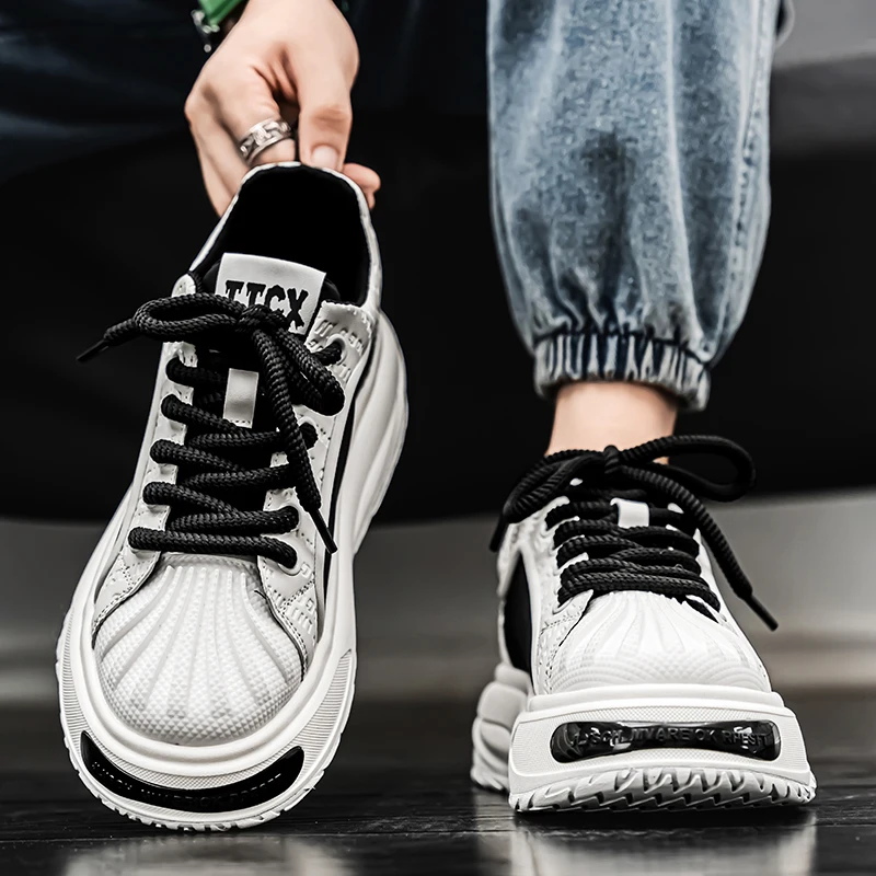 Casual Men's Shoes Summer New Style Soft Bottom Dad Sneakers Thick Heel Board Shoes Korean Version Flat Heel Rubber Outsole
Casual Men's Shoes Summer New Style Soft Bottom Dad Sneakers Thick Heel Board Shoes Korean Version Flat Heel Rubber Outsole