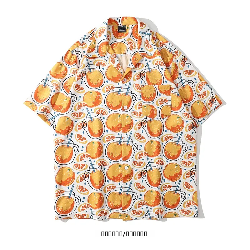 Brand Orange Flavor Summer Retro Oil Painting Print Loose Men's Short Sleeve Shirt BF Style Inner Wear Casual Fashion
Brand Orange Flavor Summer Retro Oil Painting Print Loose Men's Short Sleeve Shirt BF Style Inner Wear Casual Fashion