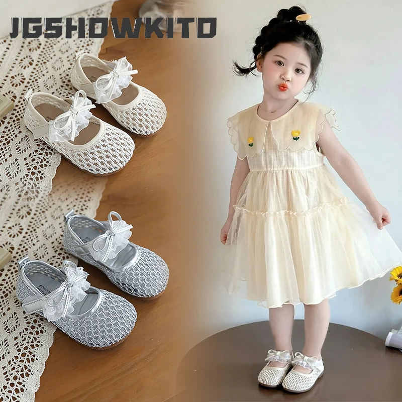 JGSHOWKITO Summer Kids Mesh Shoes Causal Bow Girl Ballet Flat Shoes Princess Breathable Soft Sole Children Dress Shoes Hook Loop
JGSHOWKITO Summer Kids Mesh Shoes Causal Bow Girl Ballet Flat Shoes Princess Breathable Soft Sole Children Dress Shoes Hook Loop