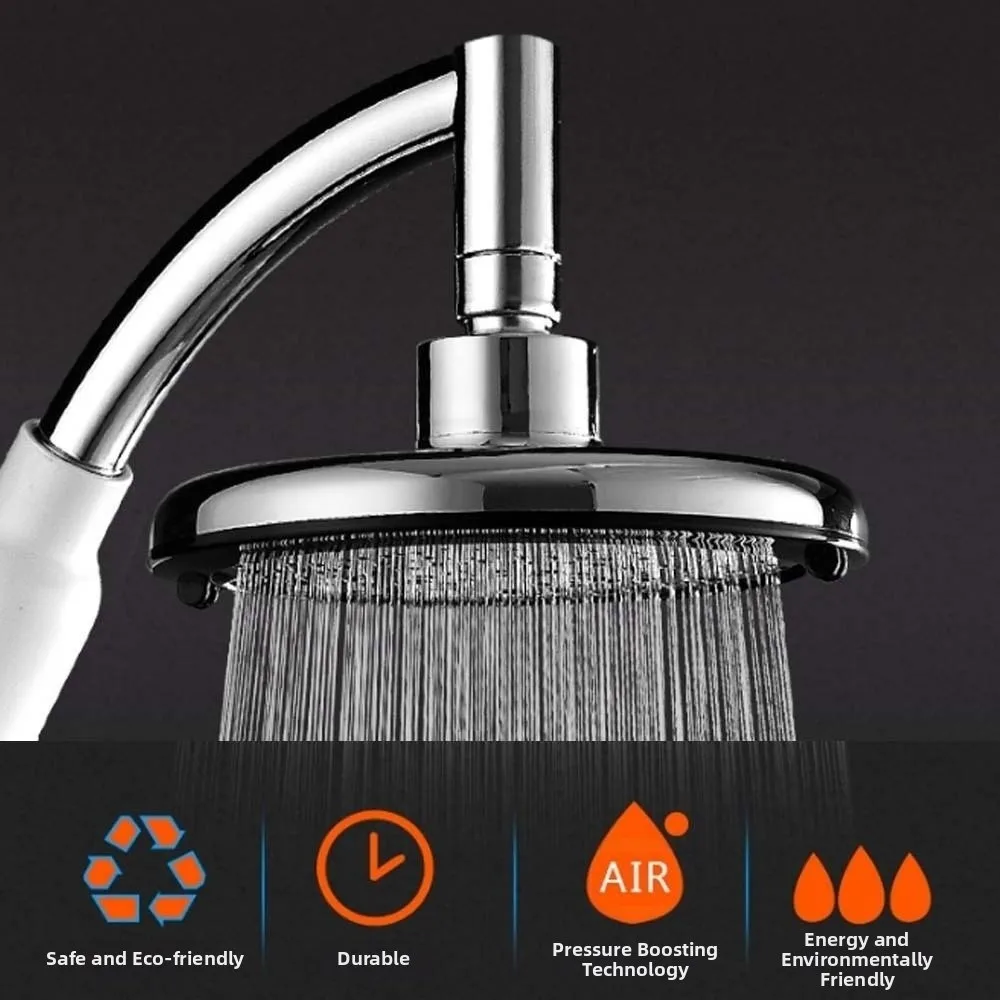 6inch Shower Heads High Pressure Water-saving Pressurized Technology Round Shower Nozzle 304 Stainless Steel Plastic
6inch Shower Heads High Pressure Water-saving Pressurized Technology Round Shower Nozzle 304 Stainless Steel Plastic