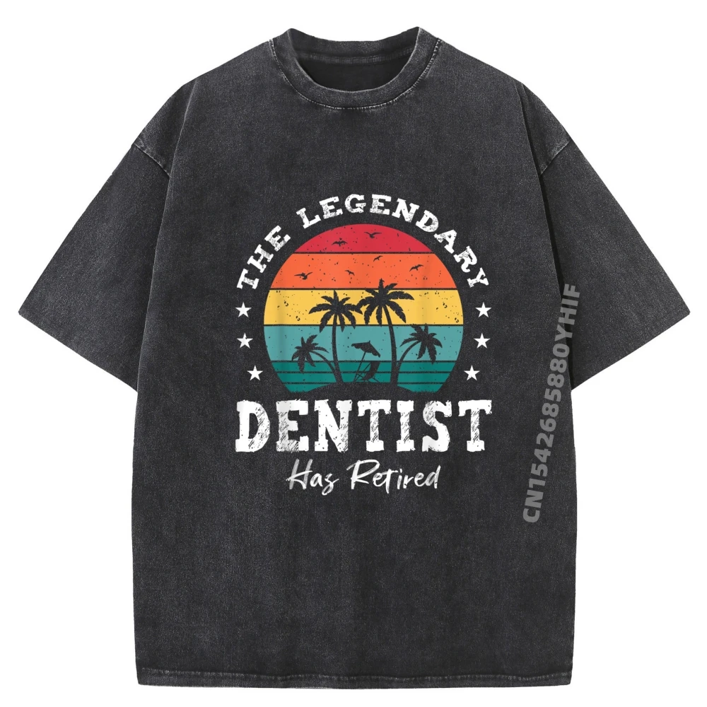 Printed Tees Legendary Retired Dentist Street Wear T Shirt Men Clothing Vintage Washed Shirt Mens Graphic Tshirt
Printed Tees Legendary Retired Dentist Street Wear T Shirt Men Clothing Vintage Washed Shirt Mens Graphic Tshirt