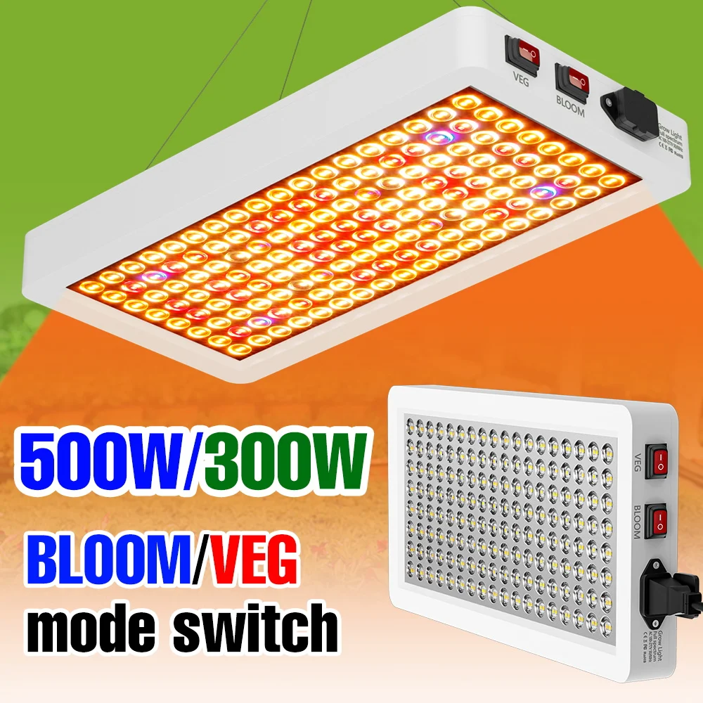 500W Full Spectrum LED Plant Grow Light 300W Indoor Hydroponics Lamp Sunlight 100-277V Greenhouse Seed Flower Cultivate Lighting
500W Full Spectrum LED Plant Grow Light 300W Indoor Hydroponics Lamp Sunlight 100-277V Greenhouse Seed Flower Cultivate Lighting