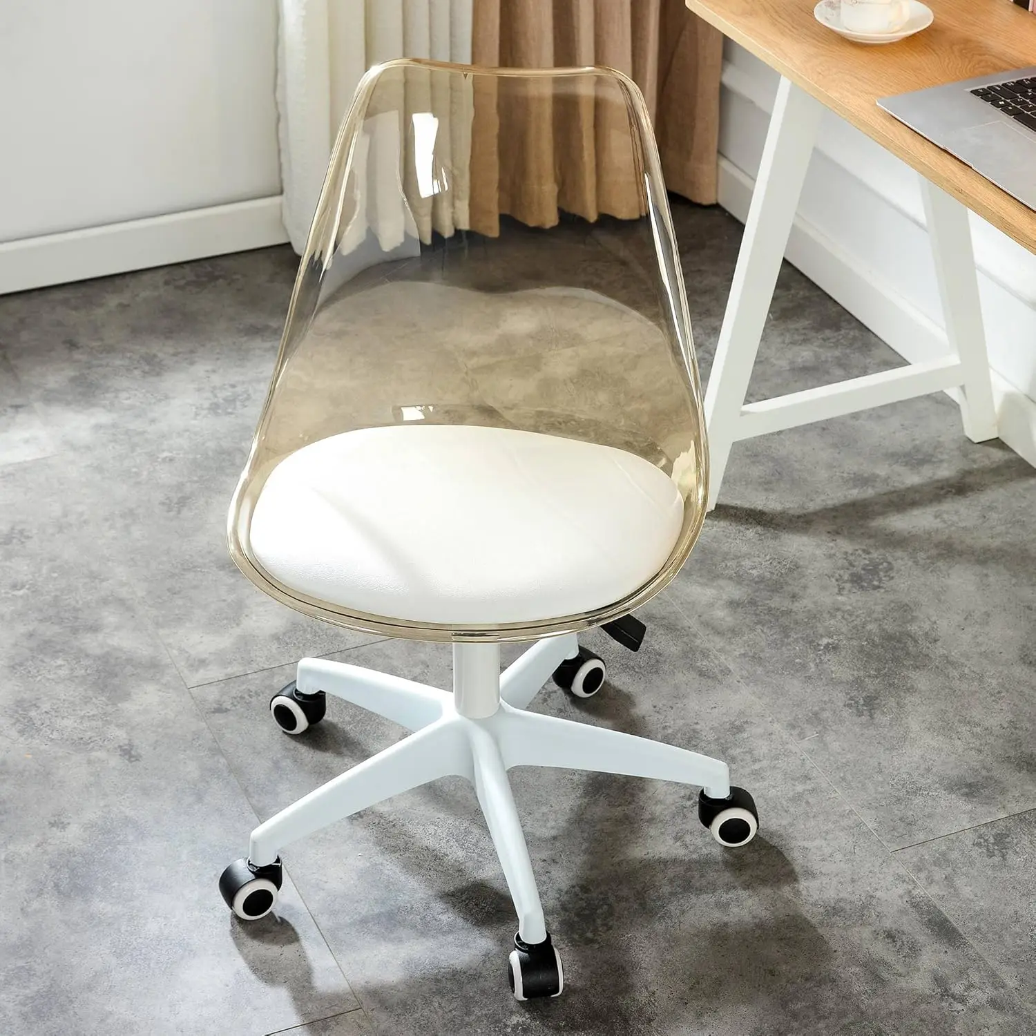 Acrylic Clear Desk Chair Modern Home Office Ghost Chairs With Wheels Cute Arml Rolling Vanity Plastic Chair With Adjustable
Acrylic Clear Desk Chair Modern Home Office Ghost Chairs With Wheels Cute Arml Rolling Vanity Plastic Chair With Adjustable