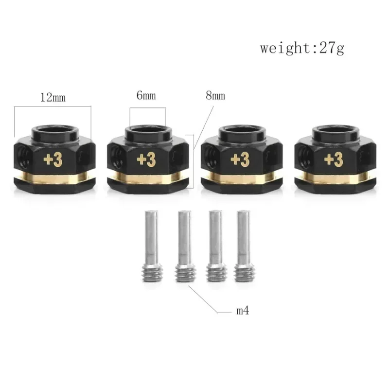 Car Wheel Hex Hub 12mm Widened Extend Adapter Brass Counterweight For Trxs TRX4 TRX6
Car Wheel Hex Hub 12mm Widened Extend Adapter Brass Counterweight For Trxs TRX4 TRX6