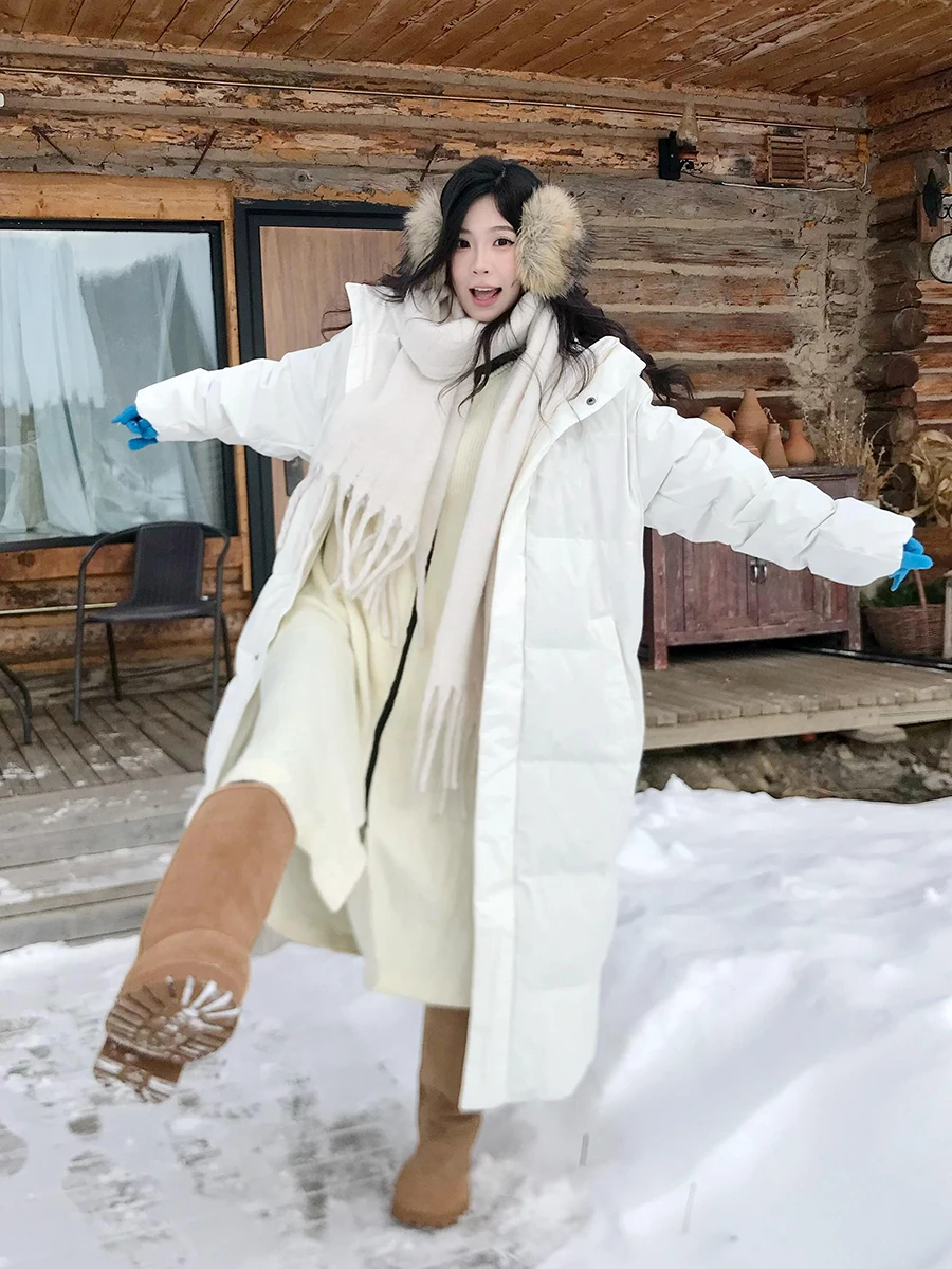 Белое удлиненное пуховое пальто оверсайз для женщин, свободное, до колен, из хлопка, зимнее, новое, в корейском стиле, утепленное, на молнии
Белое удлиненное пуховое пальто оверсайз для женщин, свободное, до колен, из хлопка, зимнее, новое, в корейском стиле, утепленное, на молнии